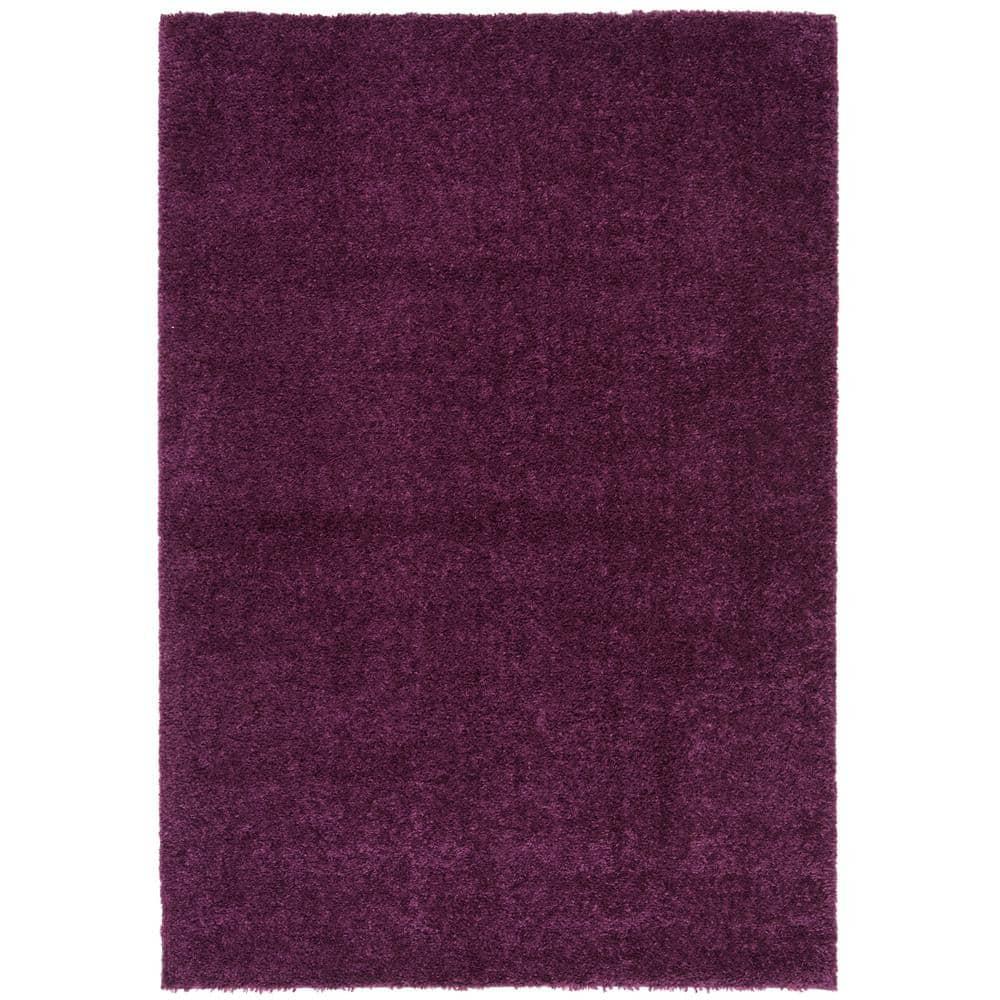 August Shag 900 AUG900 Power Loomed Indoor Area Rug - Purple - 6'x9' - Safavieh