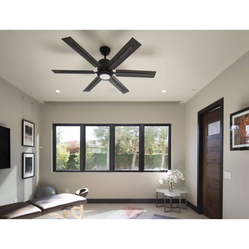 P2586-7130K-Progress Lighting-Glandon - Wide - Ceiling Fan - 1 Light - Handheld Remote in Transitional style - 60 Inches wide by 17.13 Inches
