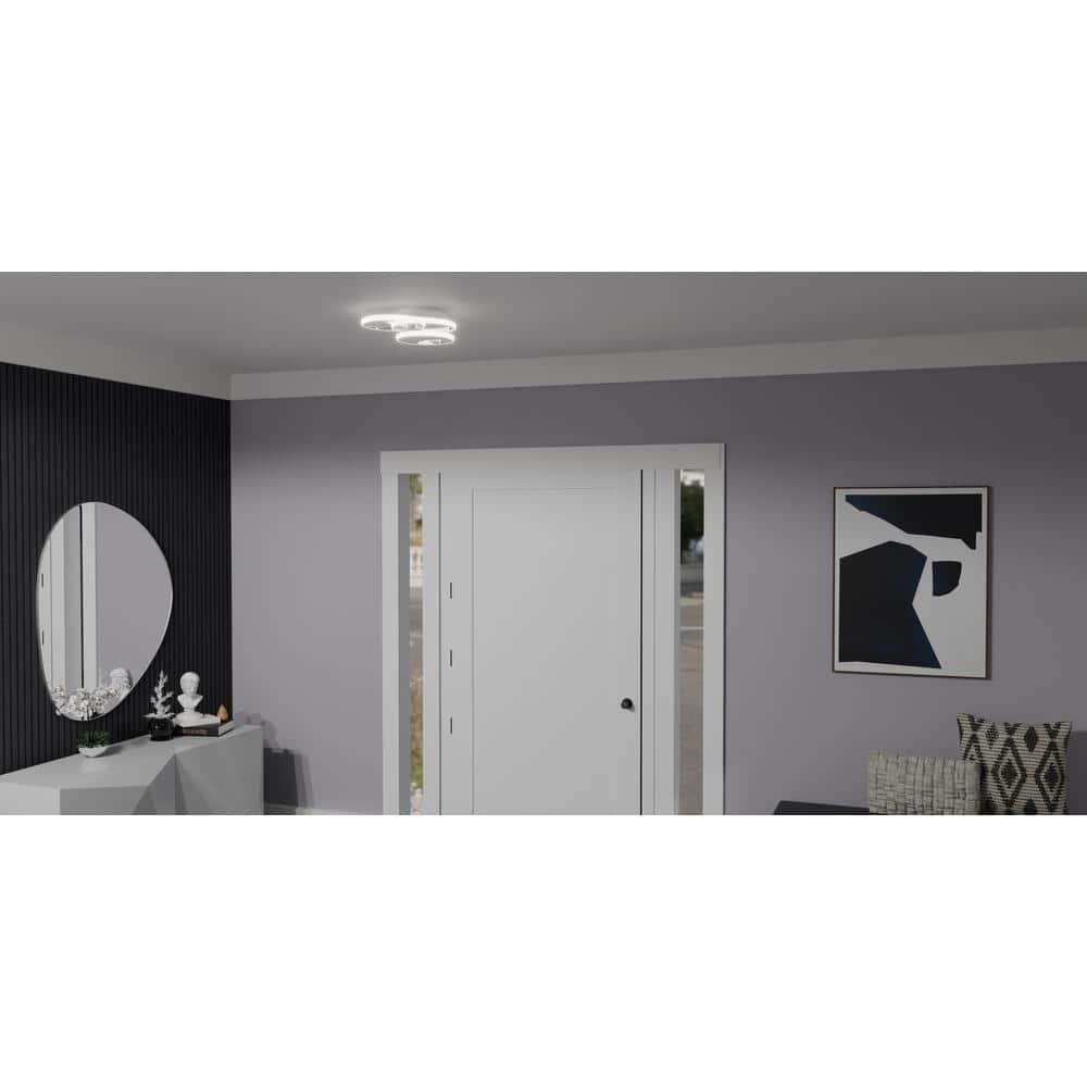 Quoizel Lighting Moonan 1 - Light Flush Mount in  Polished Chrome