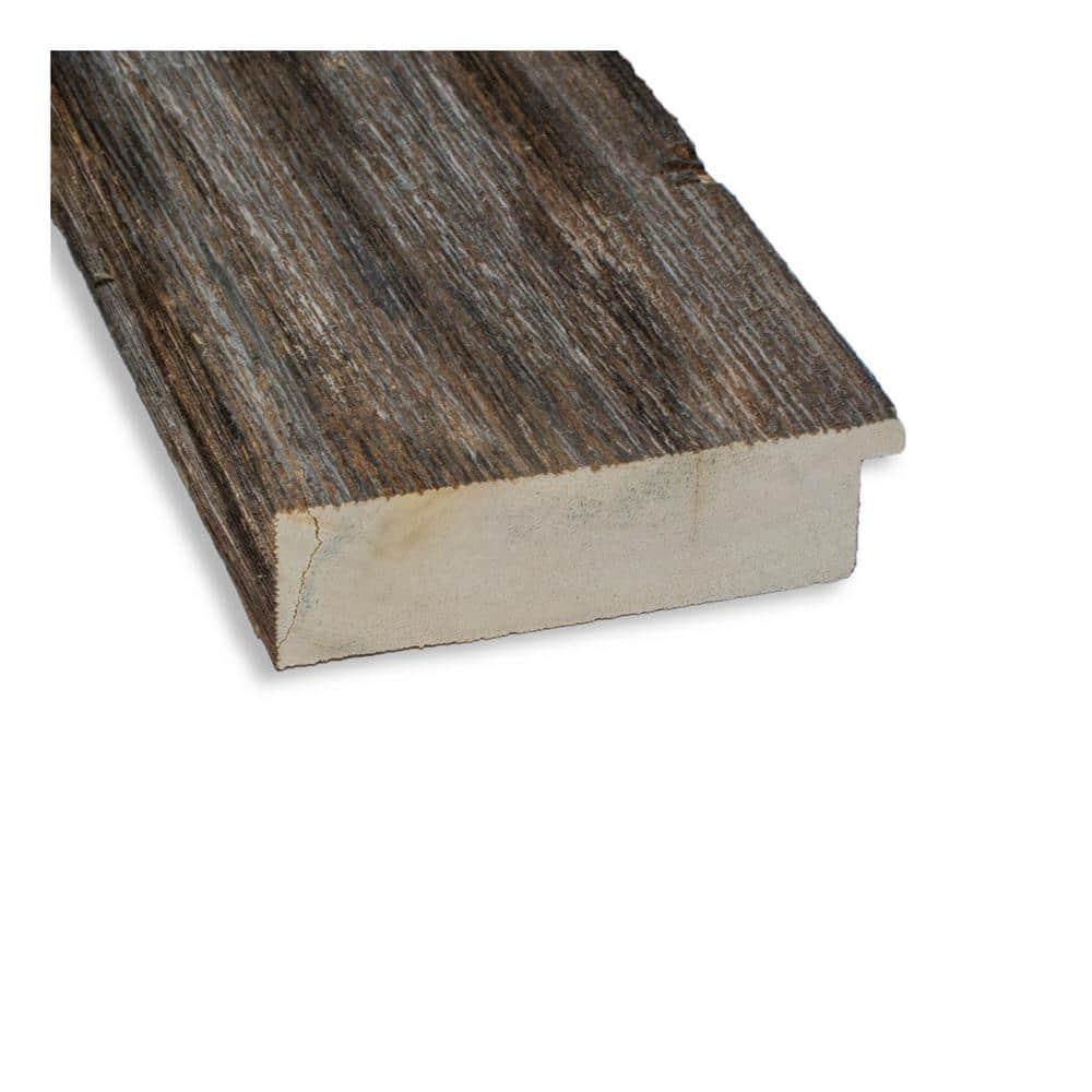 Amanti Art Beveled Wood Bathroom Wall Mirror - Fencepost Brown Frame Fencepost Brown Outer Size: 25 x 31 in