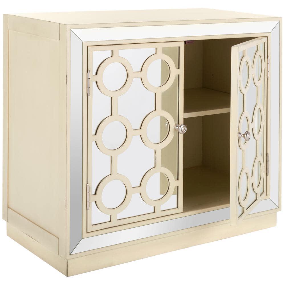 Kaia 2 Door Chest - CHS6404 - Antique Beige/Mirror - Safavieh