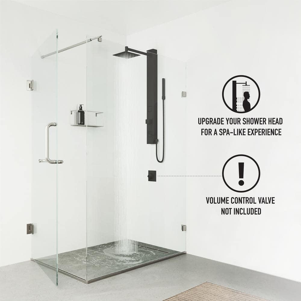 Orchid 39" H X 4" W 2-Jet Shower System with Hand Wand - Requires existing shower head connection