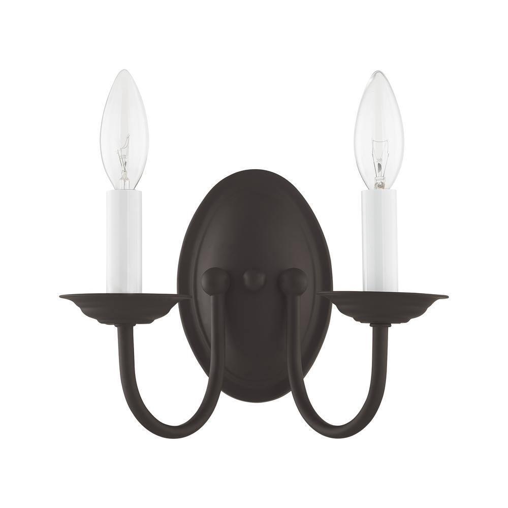 Livex Lighting Home Basics 2 - Light Wall Light in  Bronze