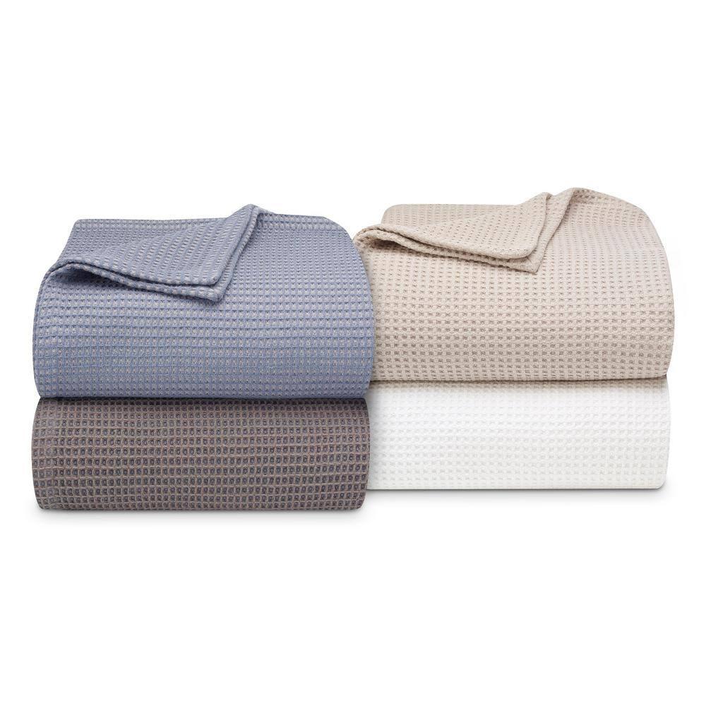 Vera Wang Vera Wang Waffleweave Cotton Blanket