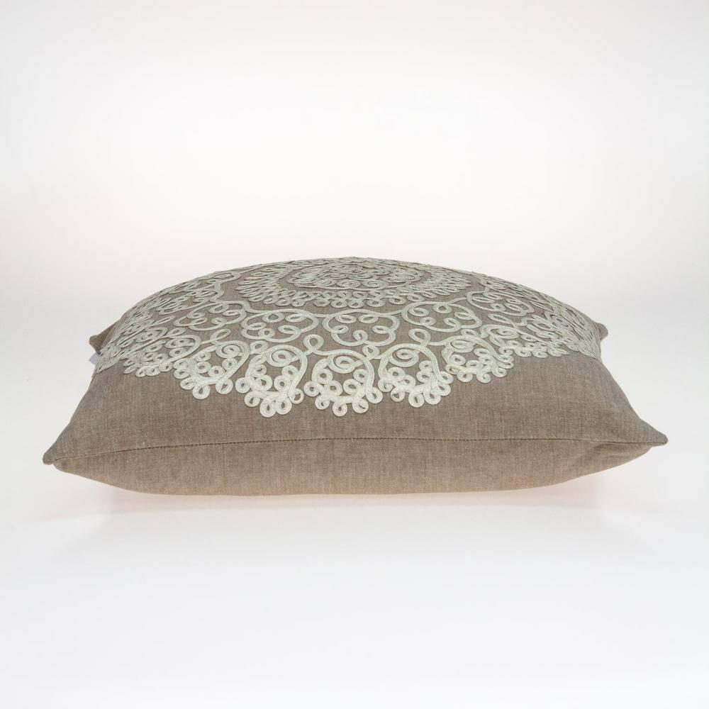Parkland Collection Arlene Beige Throw Pillow