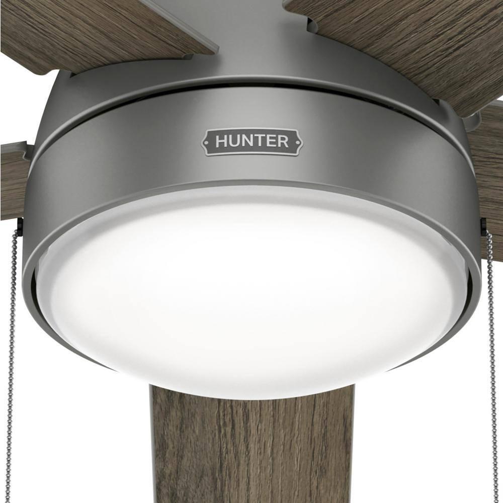 44" Elliston 5 - Blade Standard Ceiling Fan with Pull Chain and Light Kit Included