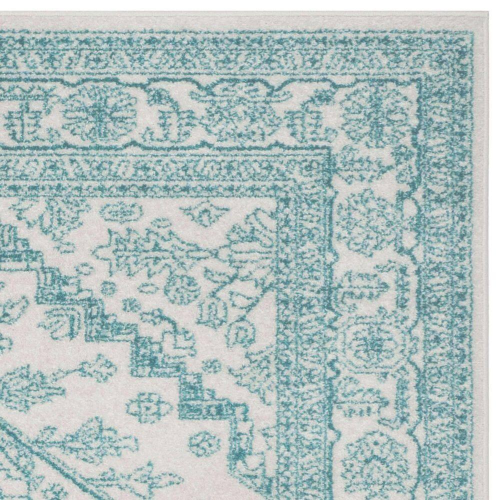 Adirondack ADR108 Power Loomed Area Rug - Ivory/Teal - 8'x10' - Safavieh.