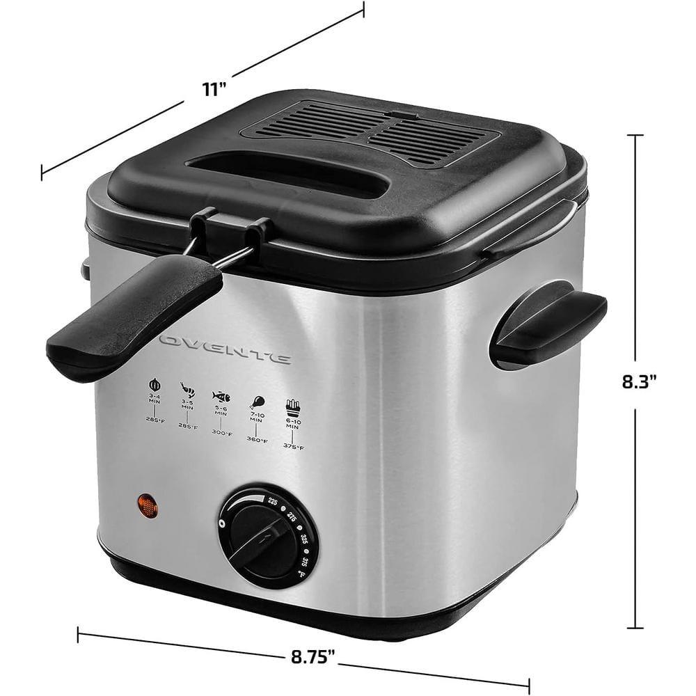 Ovente OVENTE 1.5 Liter Electric Deep Fryer with Frying Basket