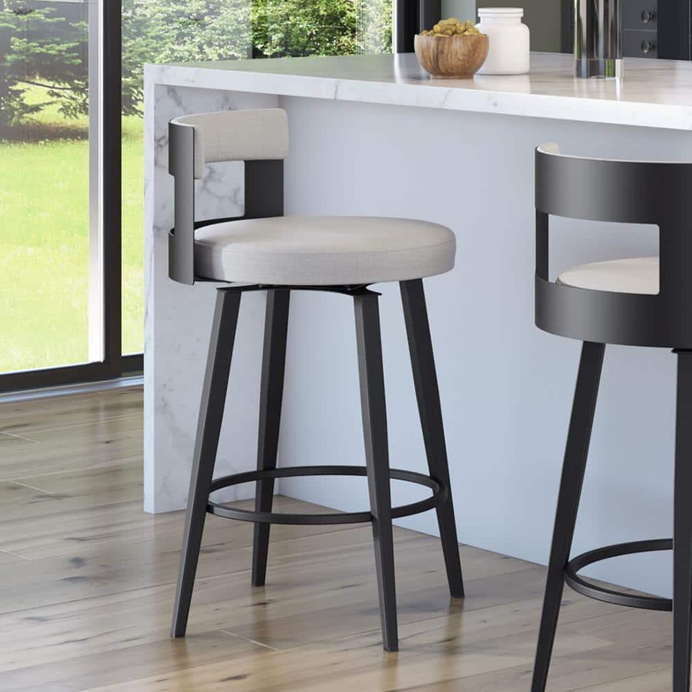 Corda Swivel Upholstered Counter & Bar Stool