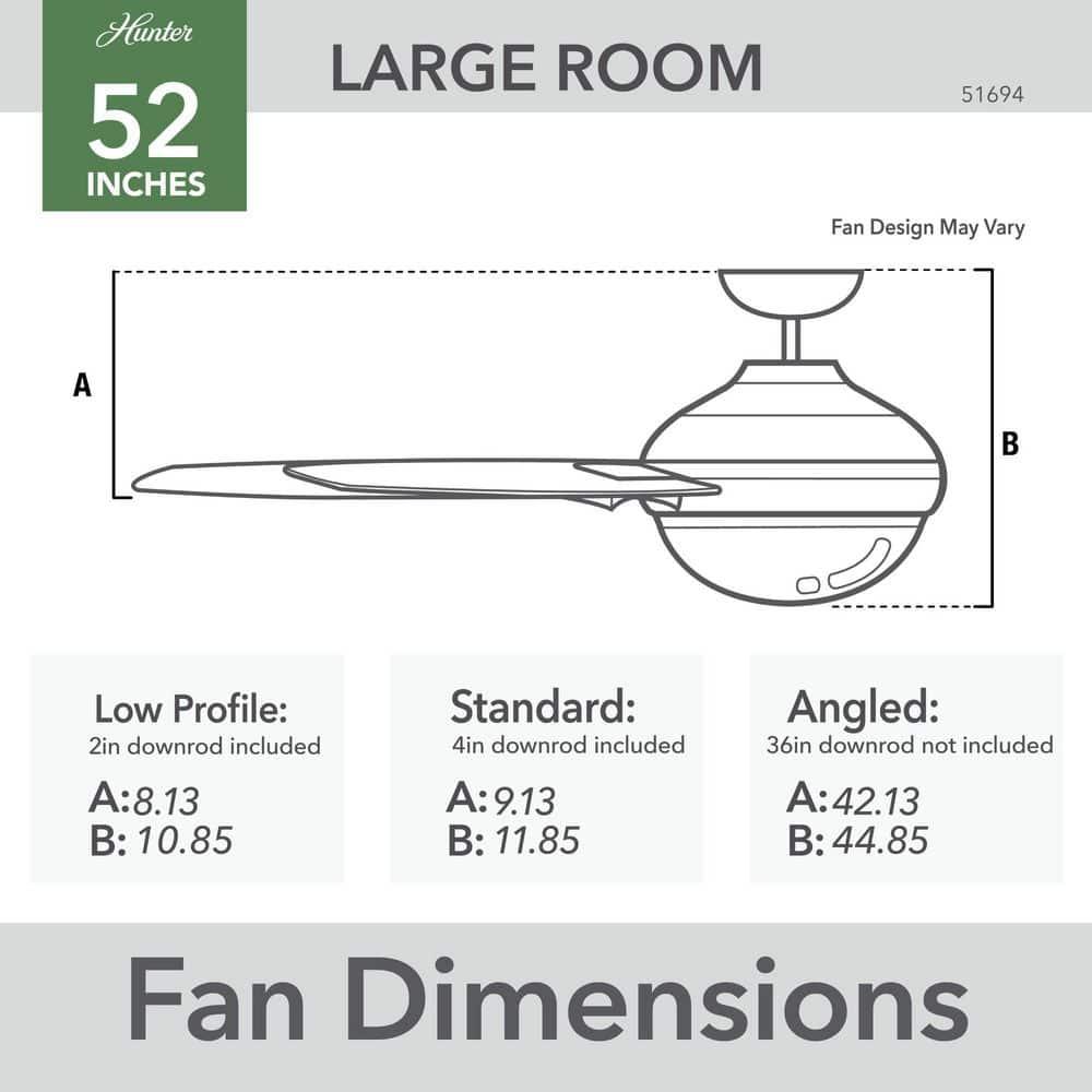 52" Zayden 5 - Blade Ceiling Fan With Lights and Remote