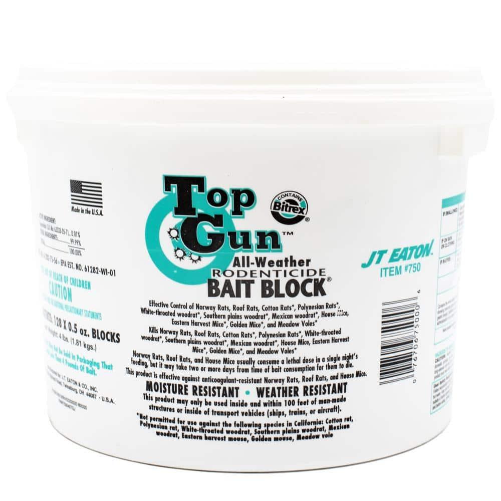 Jt Eaton Rodenticide,Blocks,Bromethalin,4.5 lb. 750