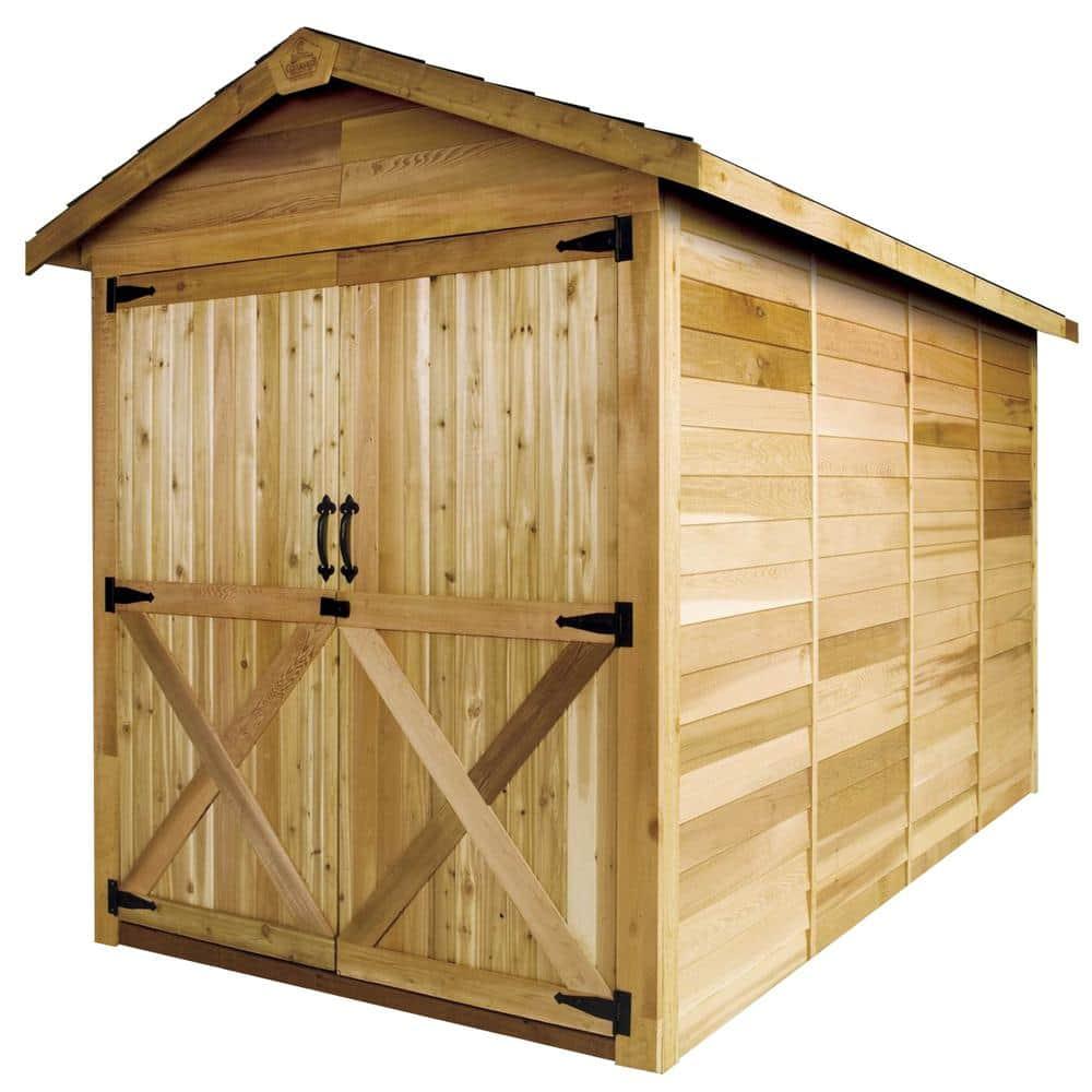 Cedarshed Rancher 6 ft. W x 9 ft. D Western Red Cedar Wood Storage Shed