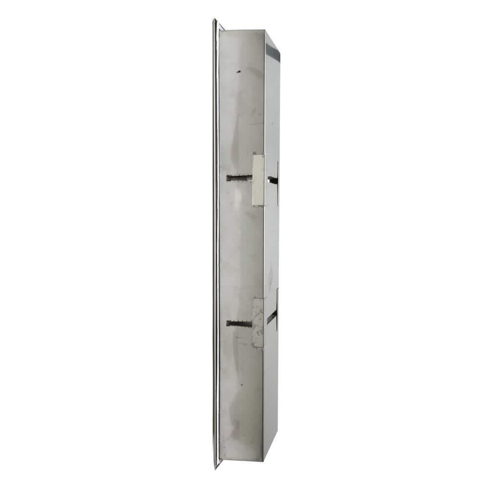 Vertical Stainless Steel Triple Shower Niche