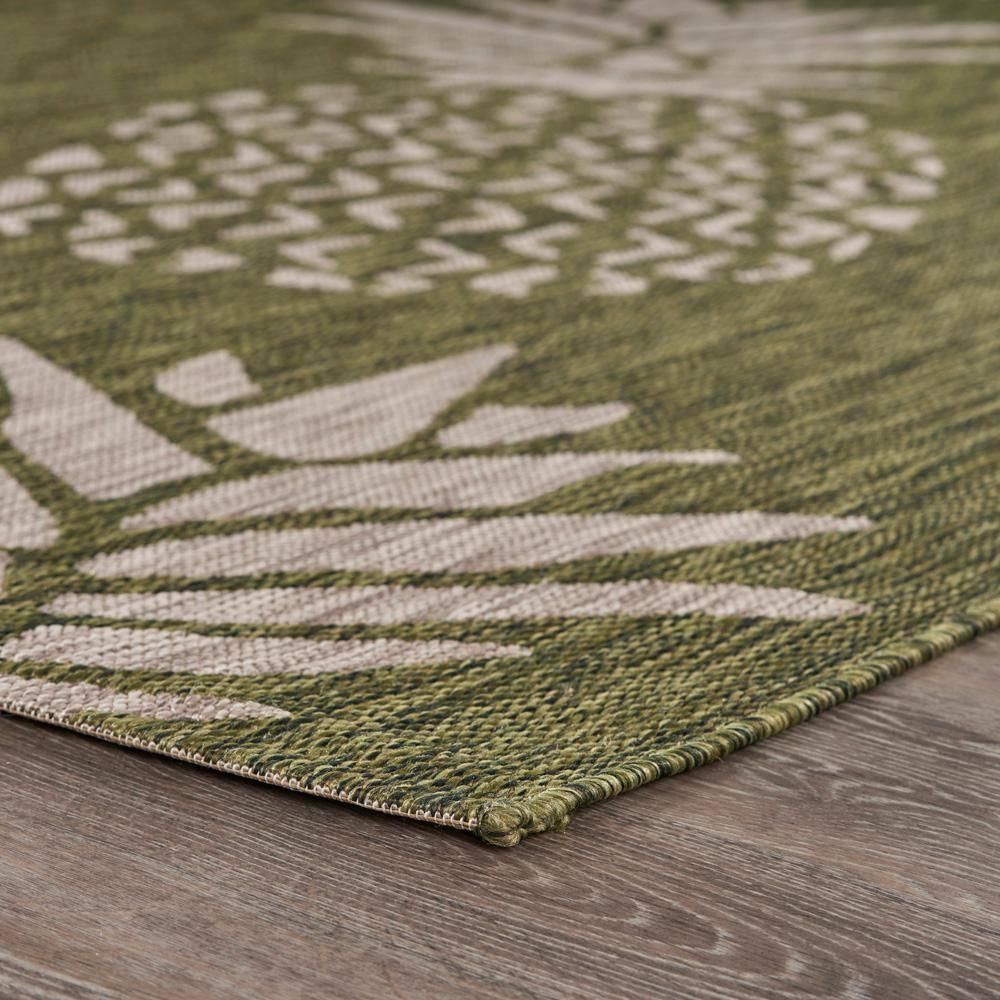 5â€™ x 7â€™ Green Pineapple Indoor Outdoor Area Rug
