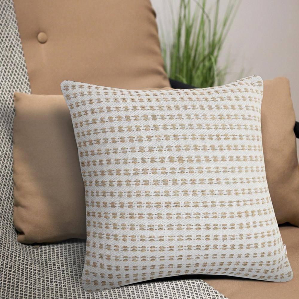 Willow Textured Cotton Throw Pillow