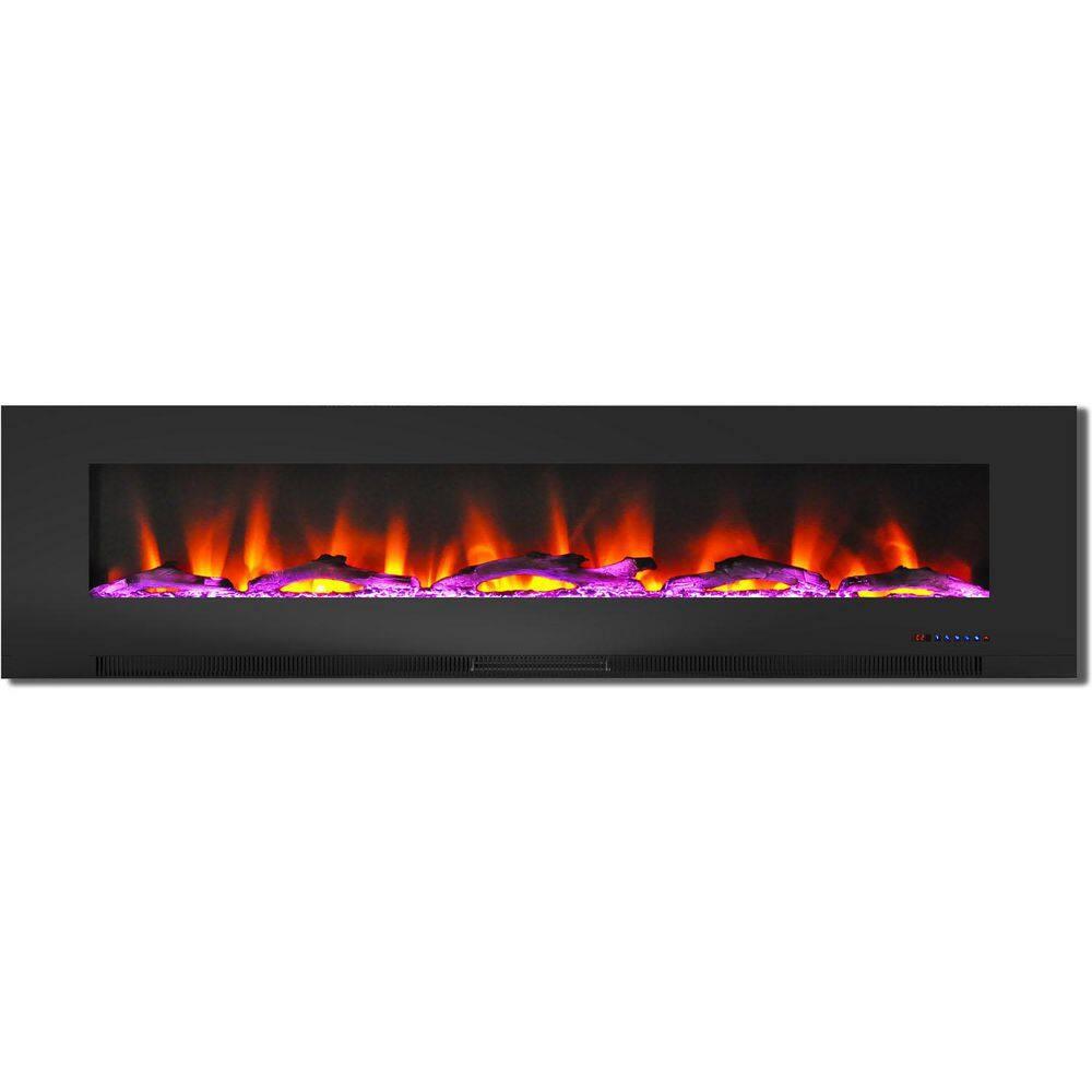 Cambridge Cambridge Wall Mount Electric Fireplace Heater with Remote Control for Indoor Use in Living Room, Bedroom, Home Office
