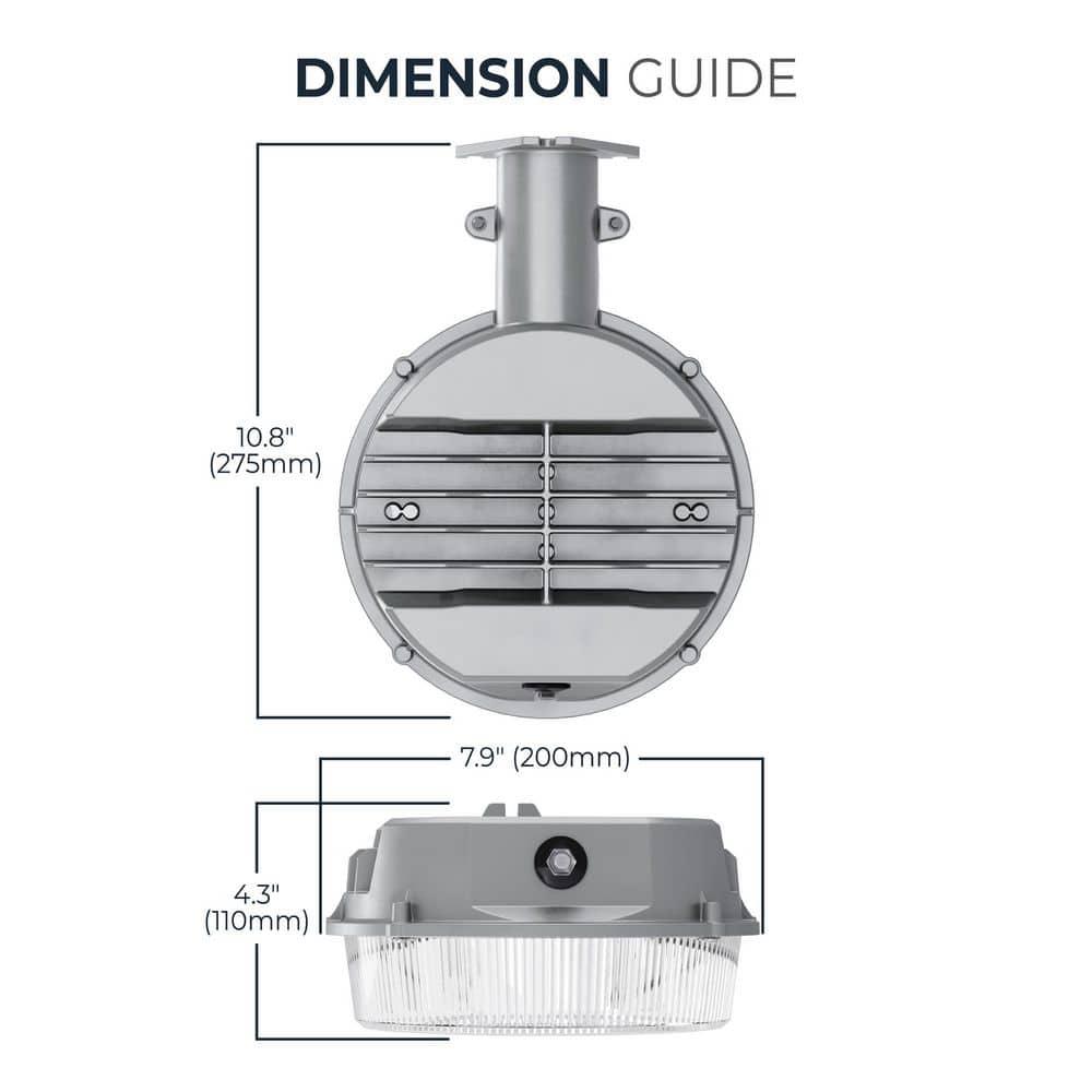 Cooper Lighting LLC 1 - Head LED Hardwired Dusk to Dawn Outdoor Security Area Light with Timer
