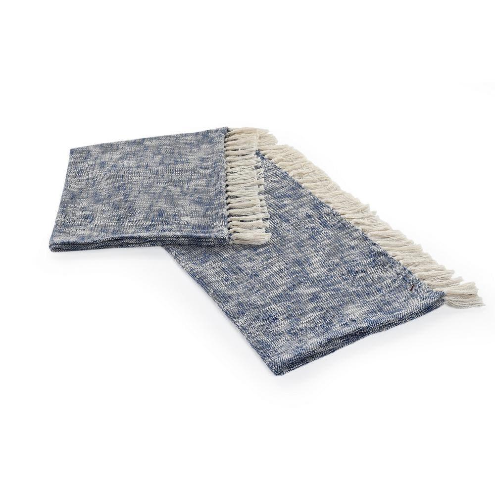 Handmade Solid 100% Cotton Woven Throw Blanket