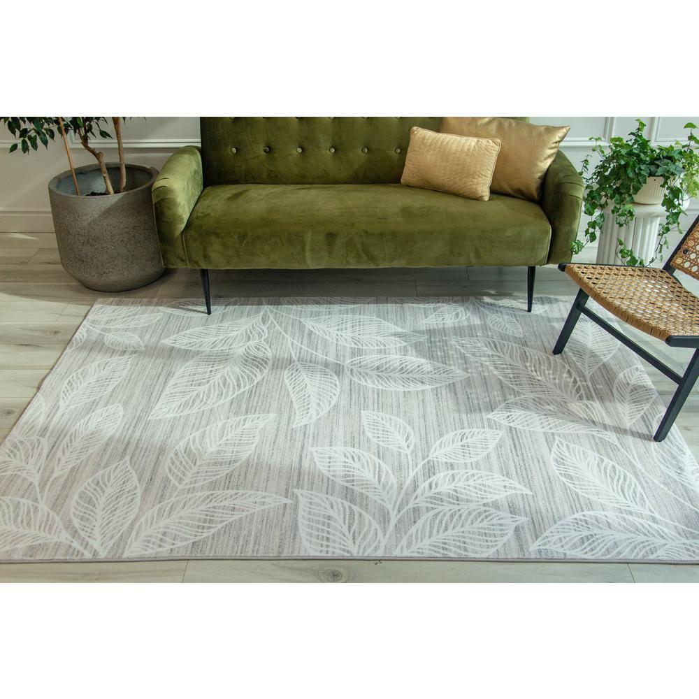 Rug Branch Blossom Modern Floral Cream Beige Indoor Soft Area Rug - 7' x 10'