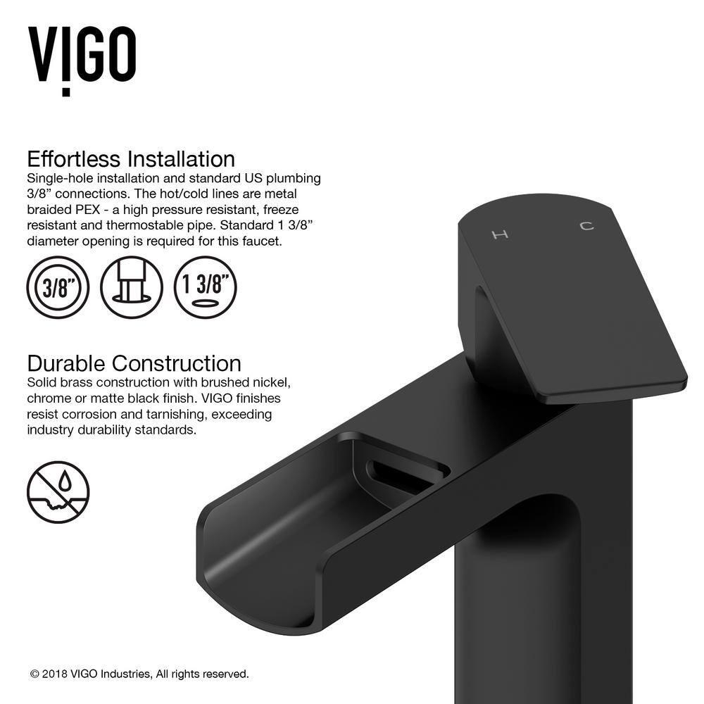 Ileana 7" H Single Handle Single Hole Bathroom Faucet