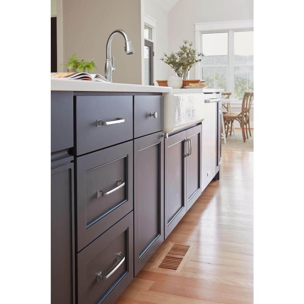 Amerock Ville 3-3/4 inch (96mm) Center-to-Center Polished Chrome Cabinet Pull