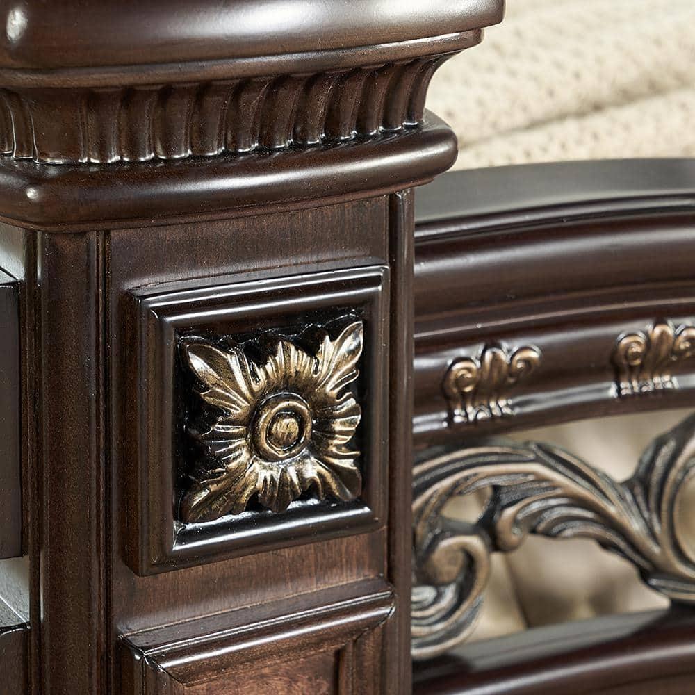 Steve Silver Monte Carlo Rich Cocoa Chocolate Queen Bed Complete