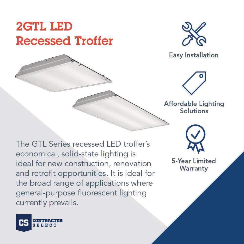 Lithonia Lighting GTL Rectangle Troffer Ceiling Light