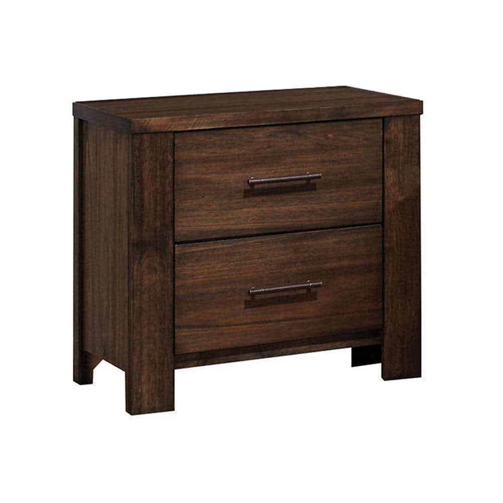 ACME Furniture Merrilee 2 Drawer Nightstand in Oak