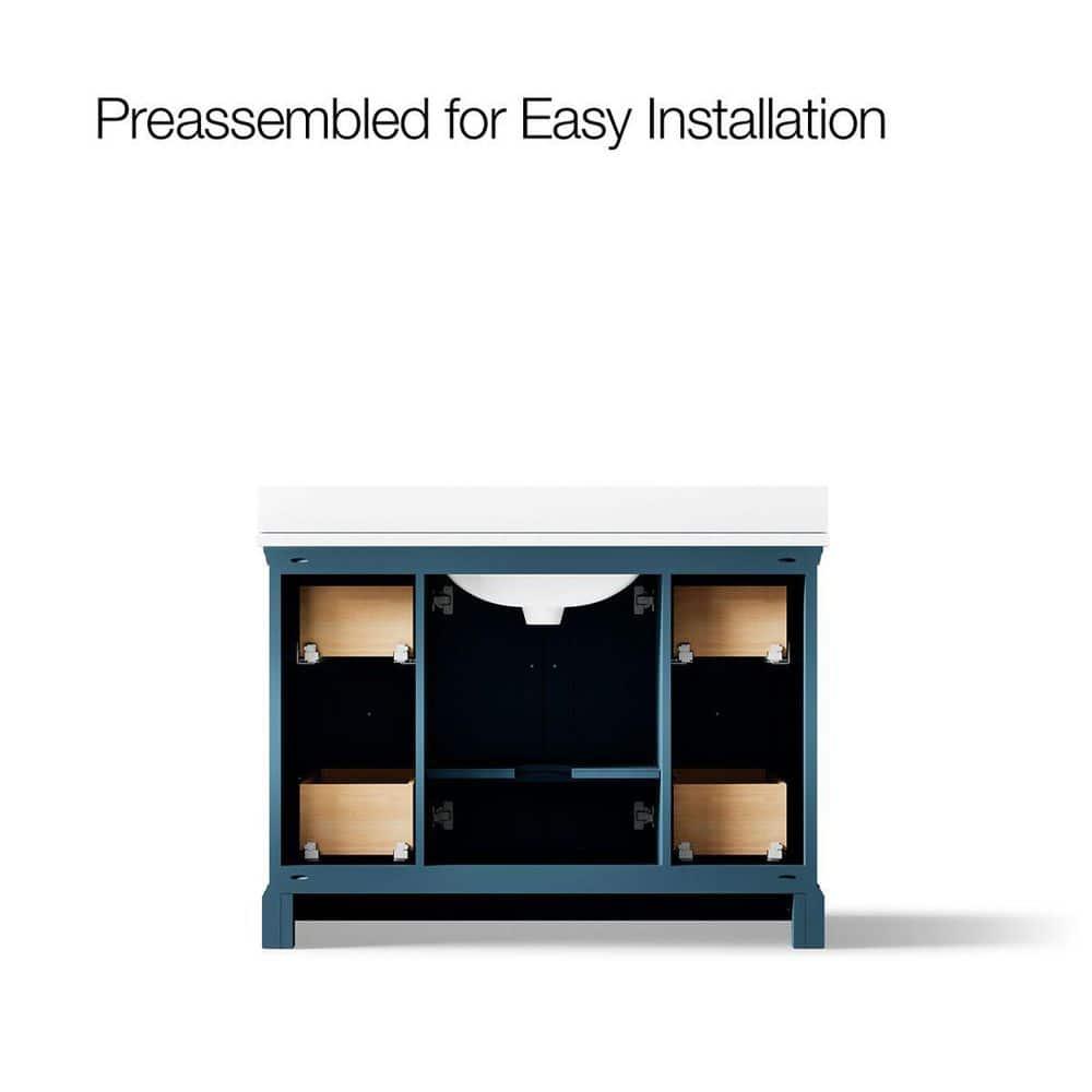 Charlemont 48 In. Bathroom Vanity Cabinet With Sink And Quartz Top