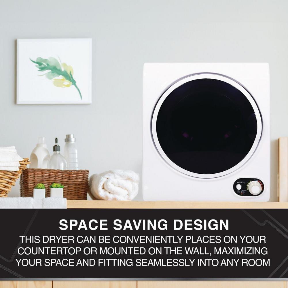Urban Living 1.5-cu. ft. Compact Electric Dryer, Small Portable Clothes Dryer for Apartment and Small Spaces in White