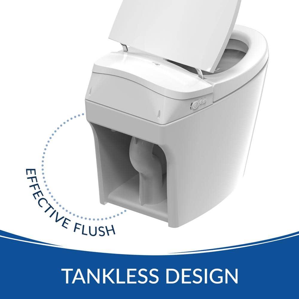 Bio Bidet by BEMIS Discovery DLX Smart Bidet Toilet, Tankless, Auto Open and Close with Kick Flush, Self Cleaning Discovery DLX