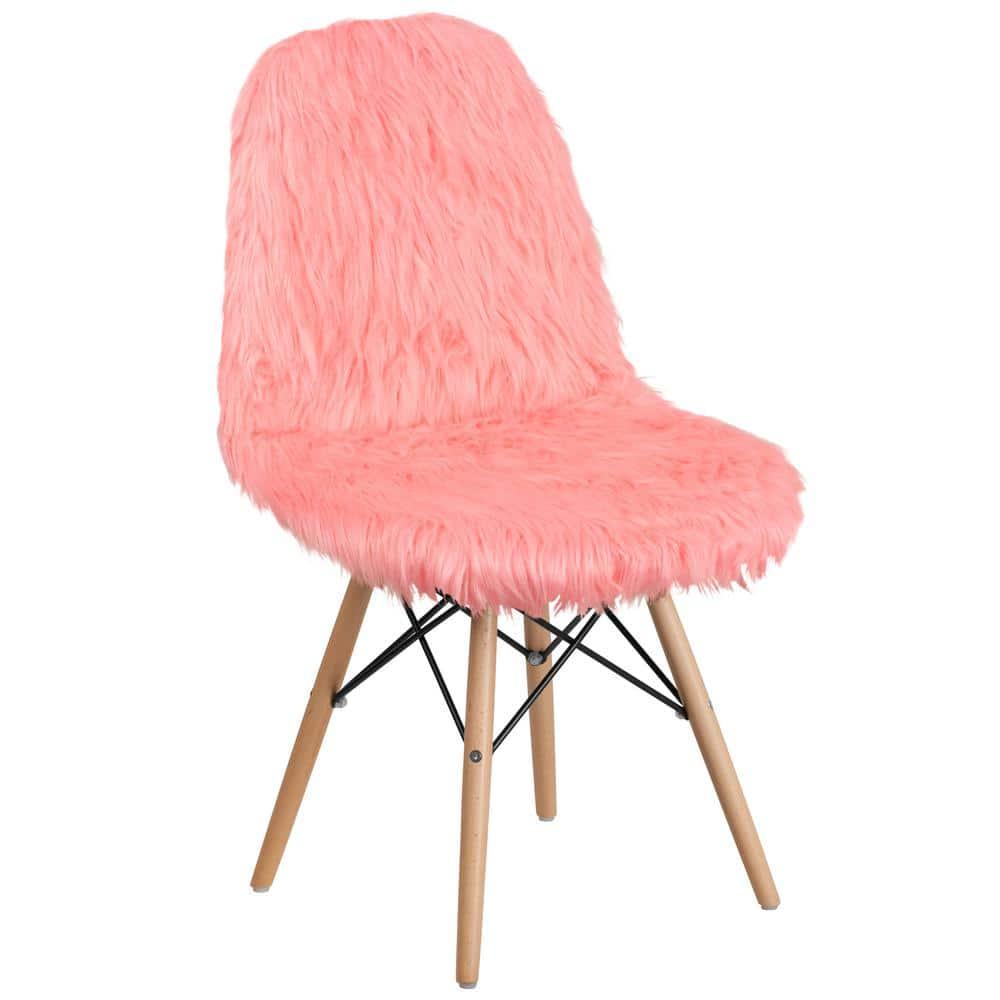 Flash Furniture Shaggy Dog Hermosa Pink Accent Chair