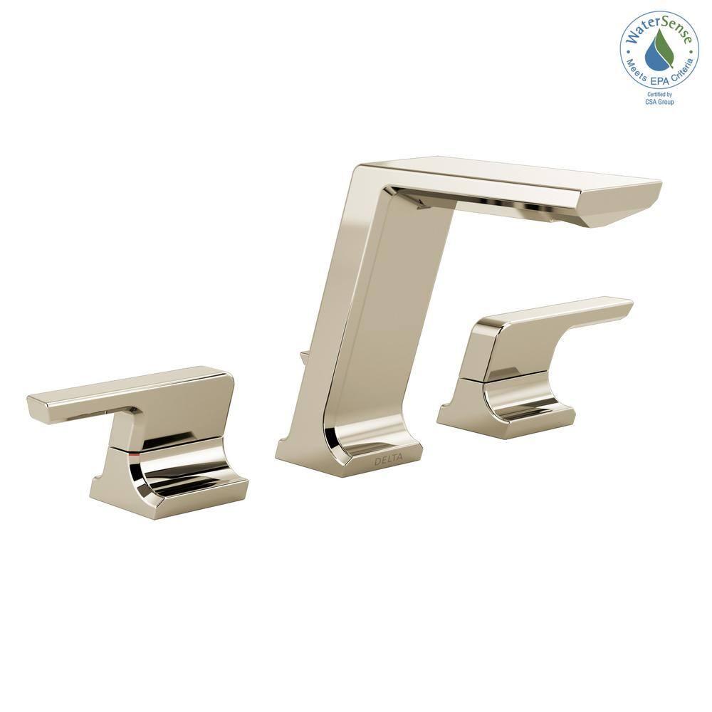 Pivotal Widespread Bathroom Faucet with Drain Assembly