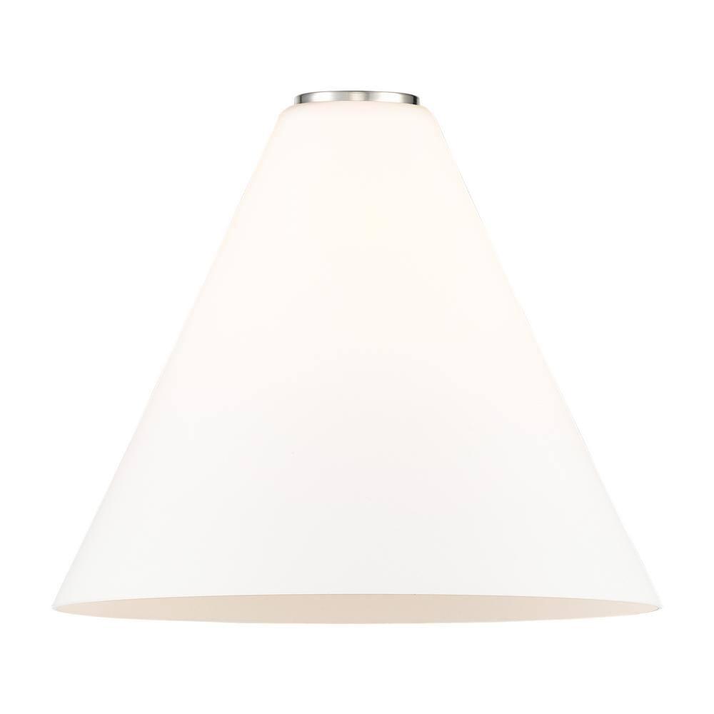 Edison Modern Chrome and Glass 12" Mini Pendant Light