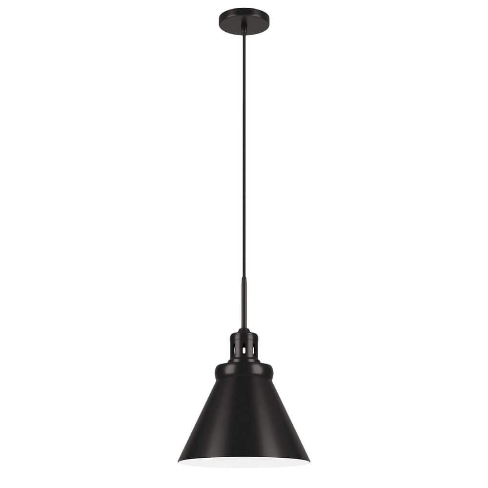 Evelyn&Zoe 17" Blackened Bronze Pendant