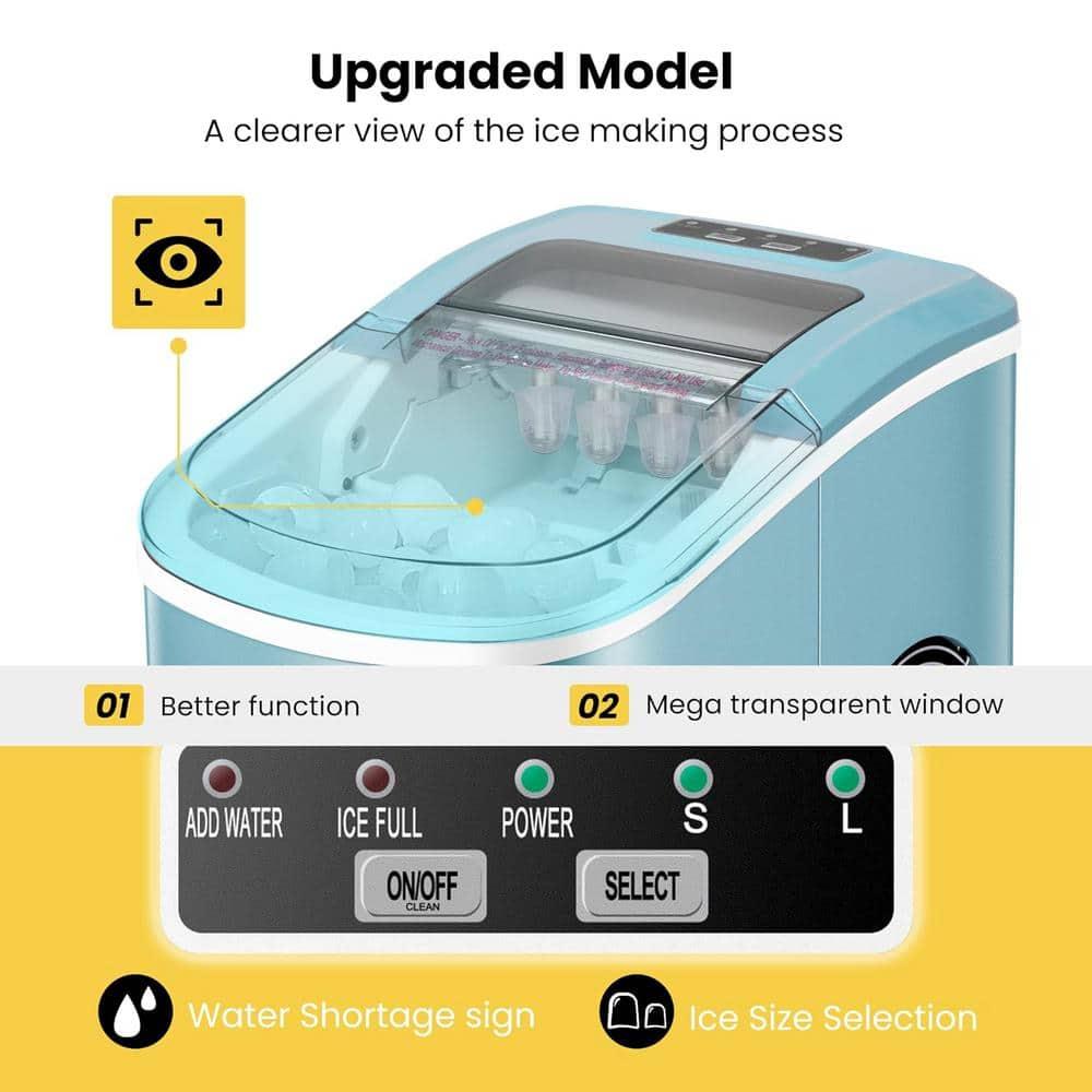 VIVOHOME 27lbs/day Electric Portable Ice Maker Machine With Hand Scoop And Self Cleaning Function