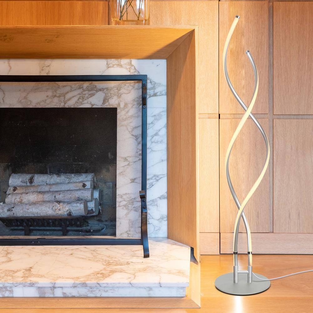 Brightech Embrace 60 in. Industrial 2-Light LED Energy Efficient Floor Lamp