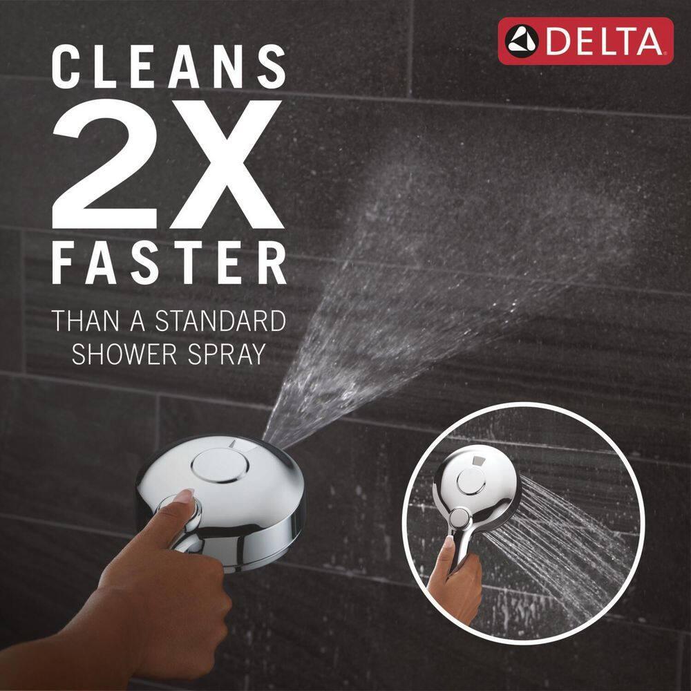 Delta 75419 5-Setting HydroRain 2-in-1 Dual Shower Head with ProClean Spray