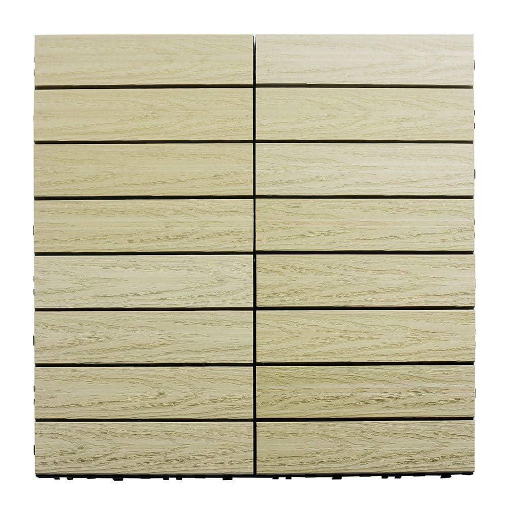 UltraShield Naturale Composite 12" x 12" Interlocking Deck Tile