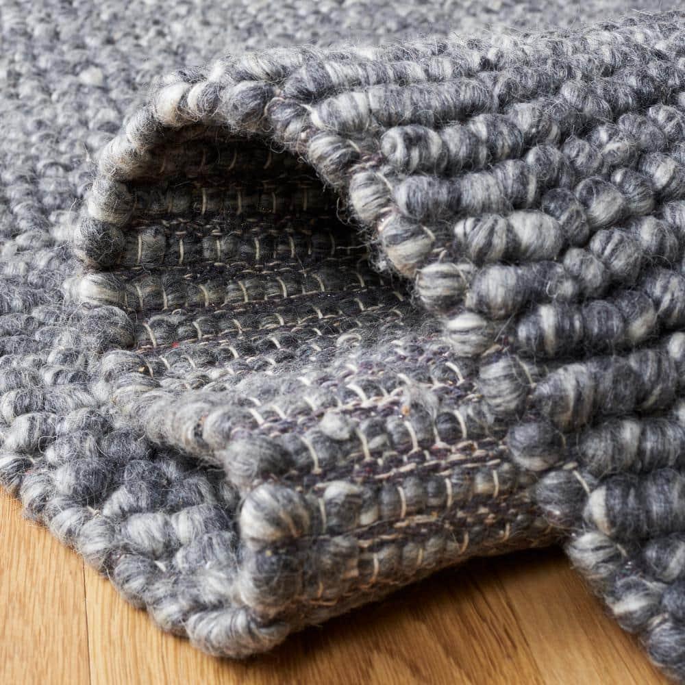 Natura NAT620 Hand Woven Area Rug - Dark Grey - 3'x5' - Safavieh