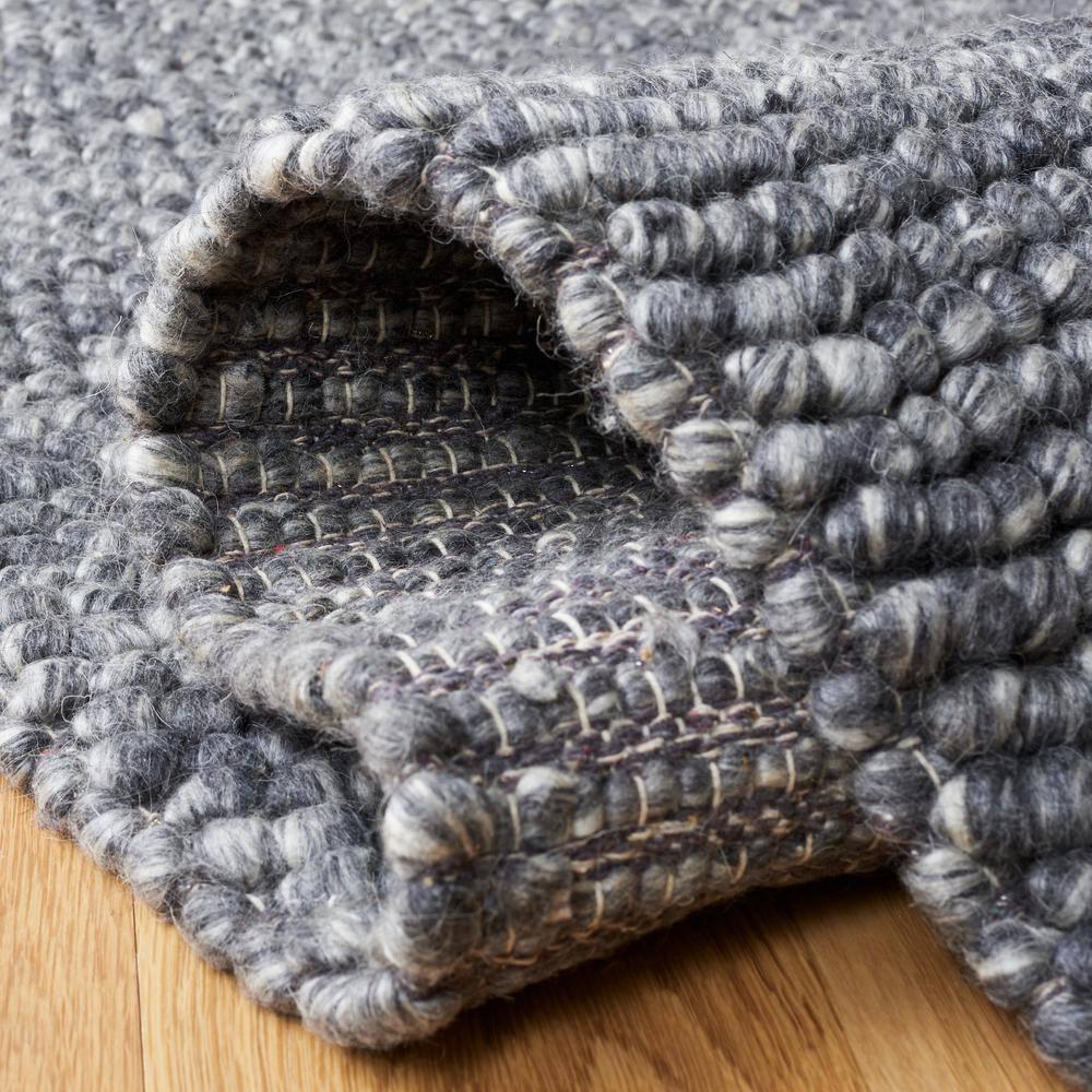 Natura NAT620 Hand Woven Area Rug - Dark Grey - 4'x6' - Safavieh.