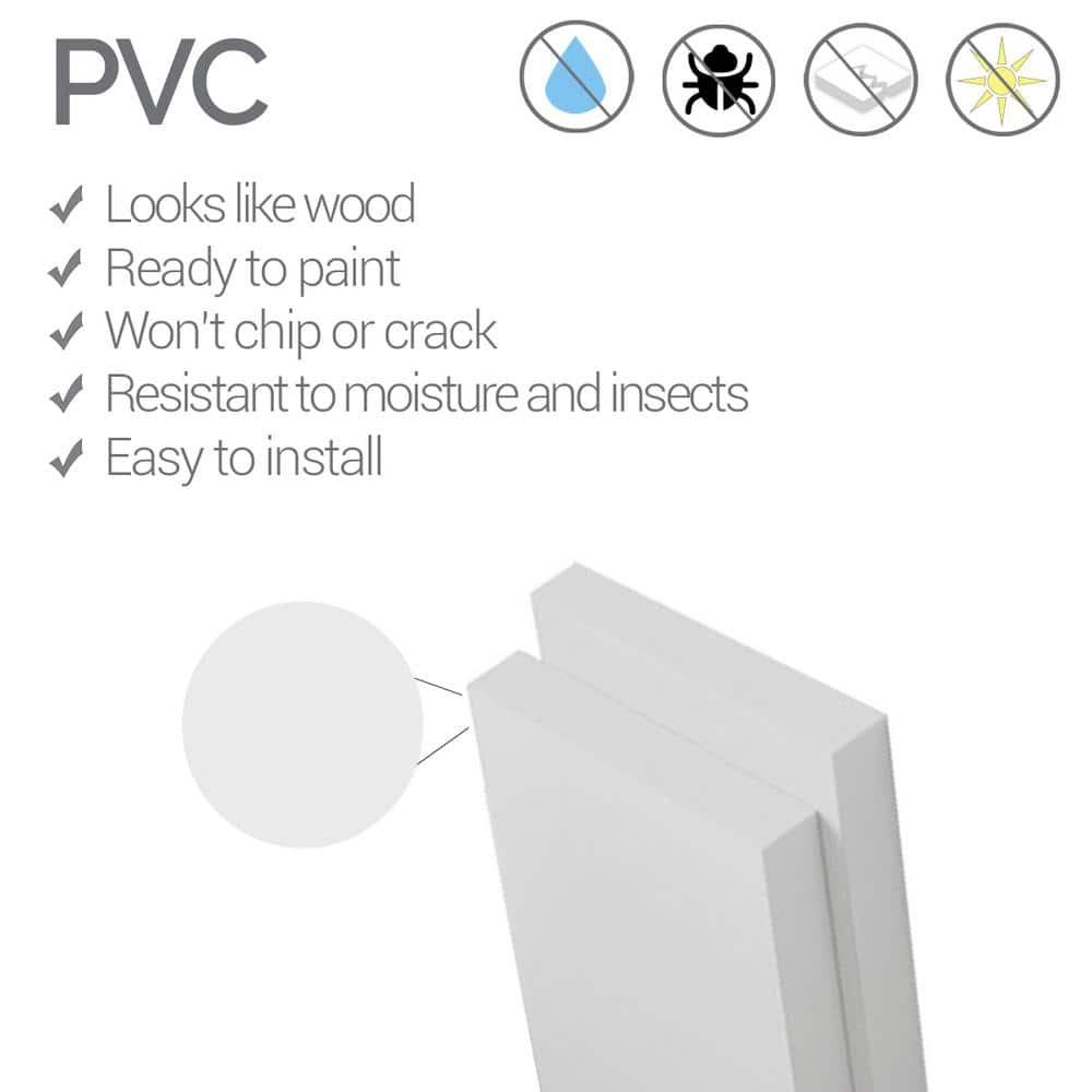 Deluxe Shiplap with a Nickel Gap 8' Length PVC Wainscoting Kit