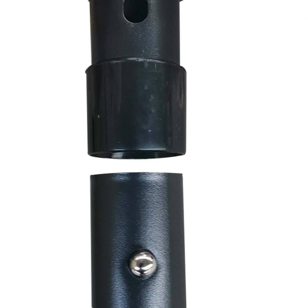 10 ft. x 6.5 ft. Rectangle Solar LED Outdoor Patio Market Table Umbrella with Push Button Tilt and Crank in Black