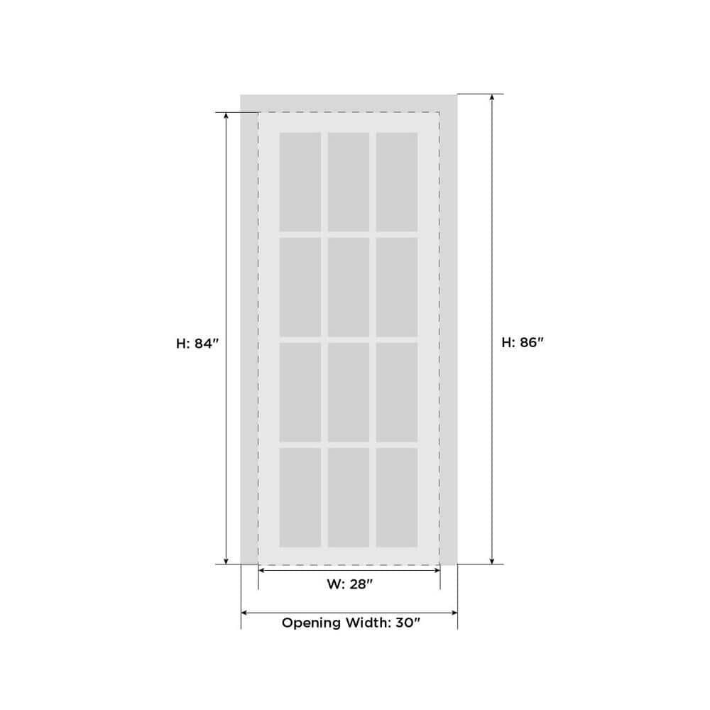SARTODOORS Solid Wood Paneled French Doors