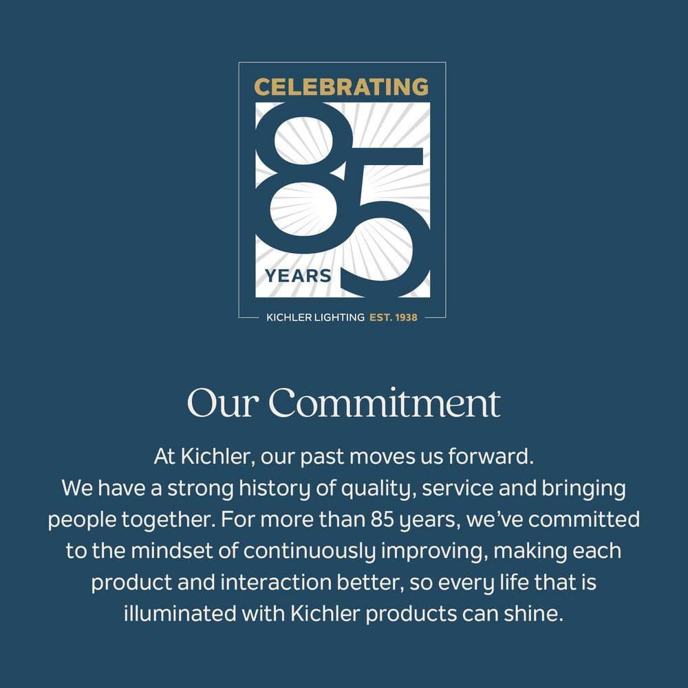 Kichler Lighting Mount Vernon 1 - Light Post Light in  Black