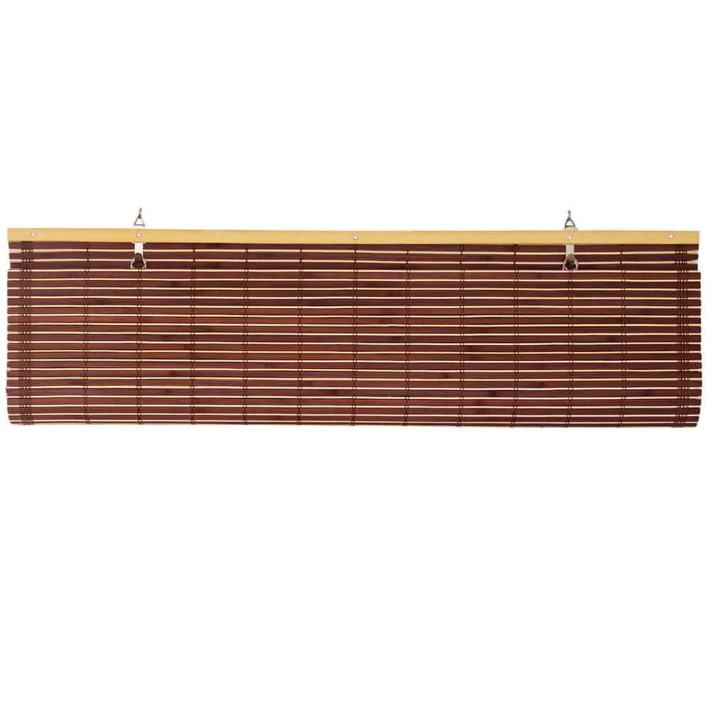 Bamboo Cordless Window Shade - Mahogany 60" W