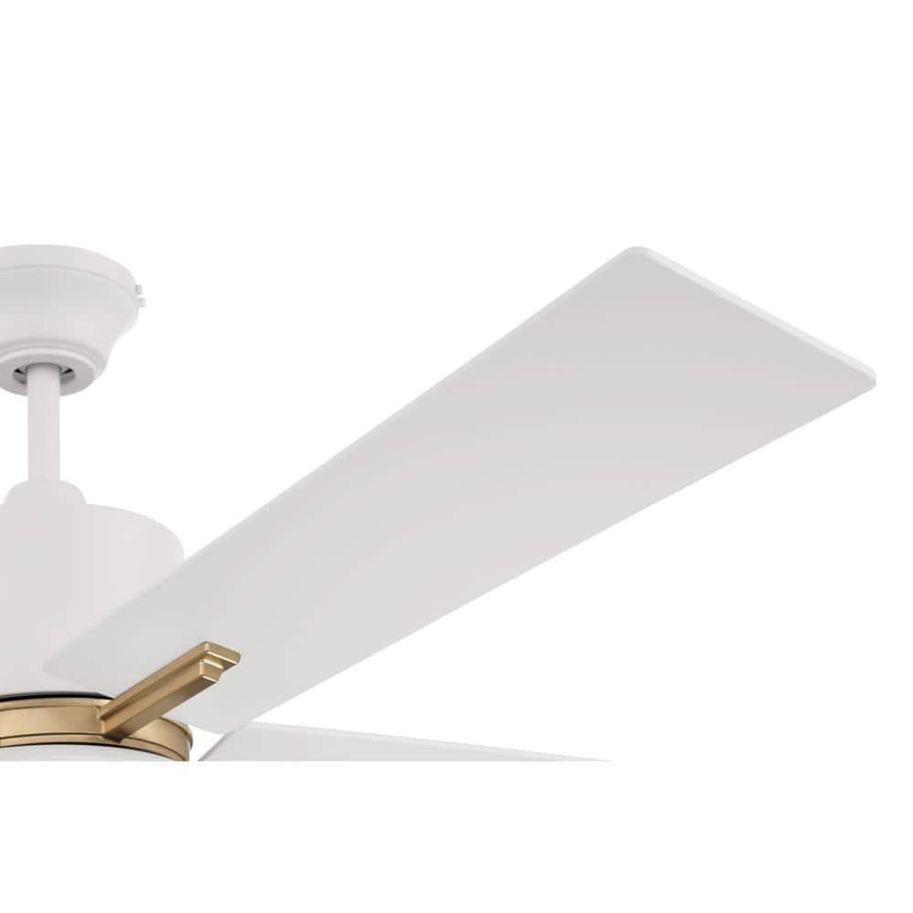 Craftmade  52" Teana Ceiling Fan Satin Brass/White - Hardwired