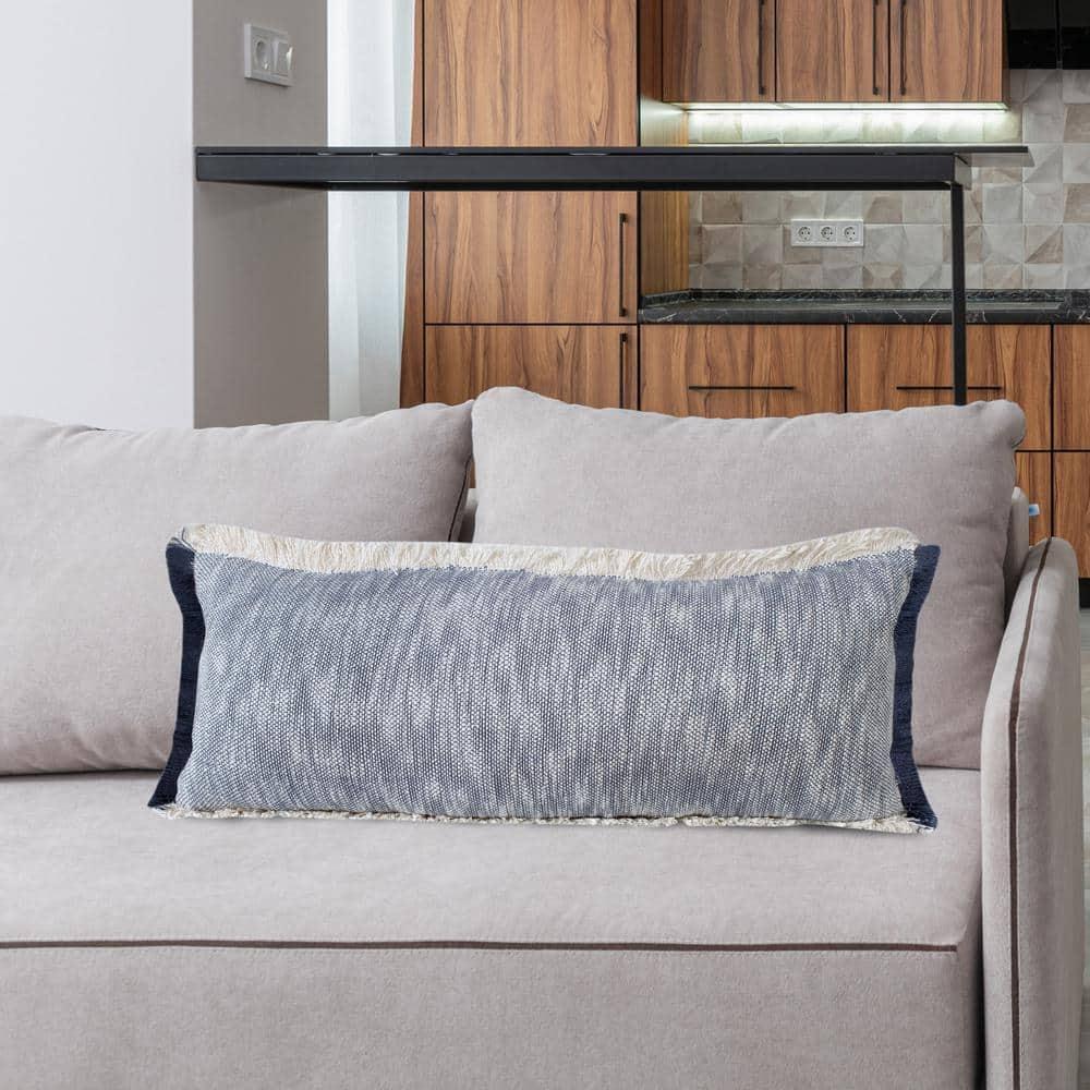 14" X 36" 100% Cotton Geometric Zippered Pillow
