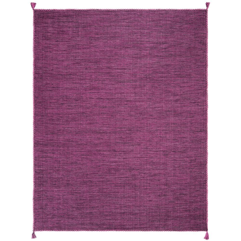 Montauk MTK150 Hand Woven Indoor Area Rug - Purple/Black - 8'x10' - Safavieh