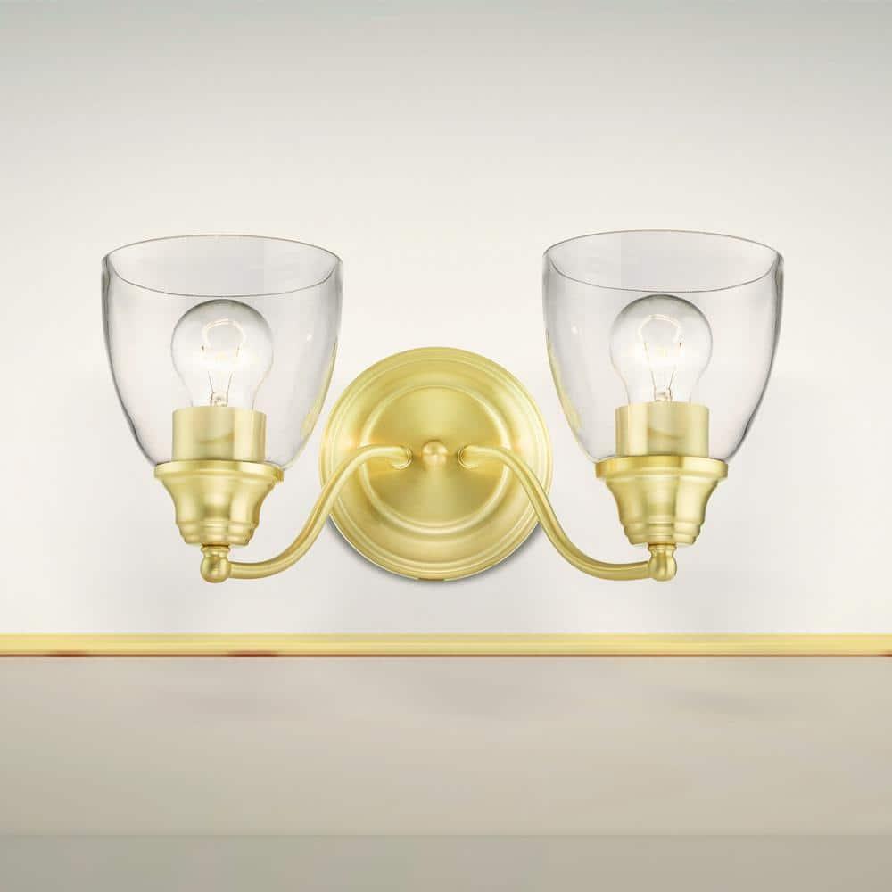 Livex Lighting Montgomery 2 - Light Vanity in  Satin Brass